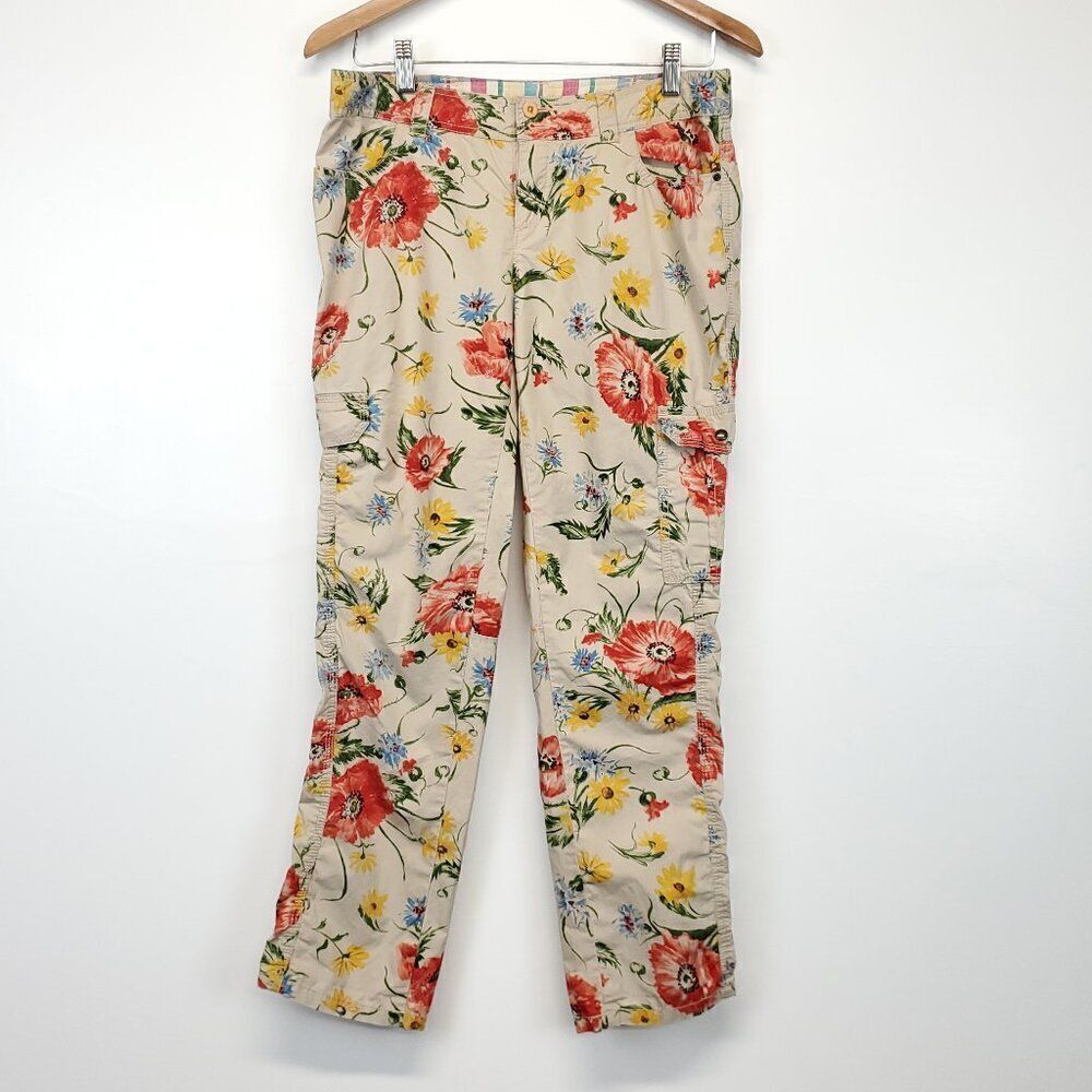 Anthropologie Hei Hei Sundrop Floral Cargo Pants Size 2 - Picture 2 of 13
